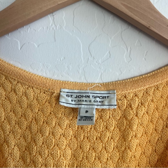 Vintage orange St. John Sport wool blend knitted top - Picture 4 of 6